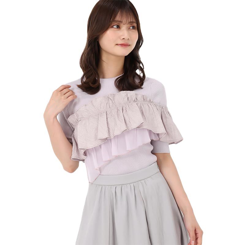 【新品】 [ミッシュマッシュ] アシンメトリー2wayフリルニット/MM528303 1