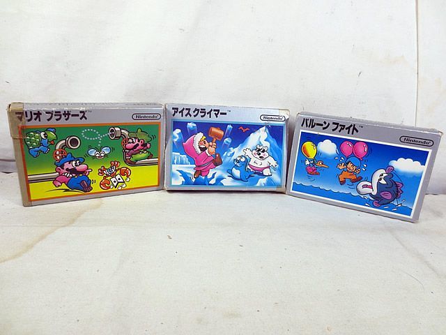 美品　任天堂　FC ファミコン　アイスクライマー　バルーンファイト　マリオブラザーズ　セット
