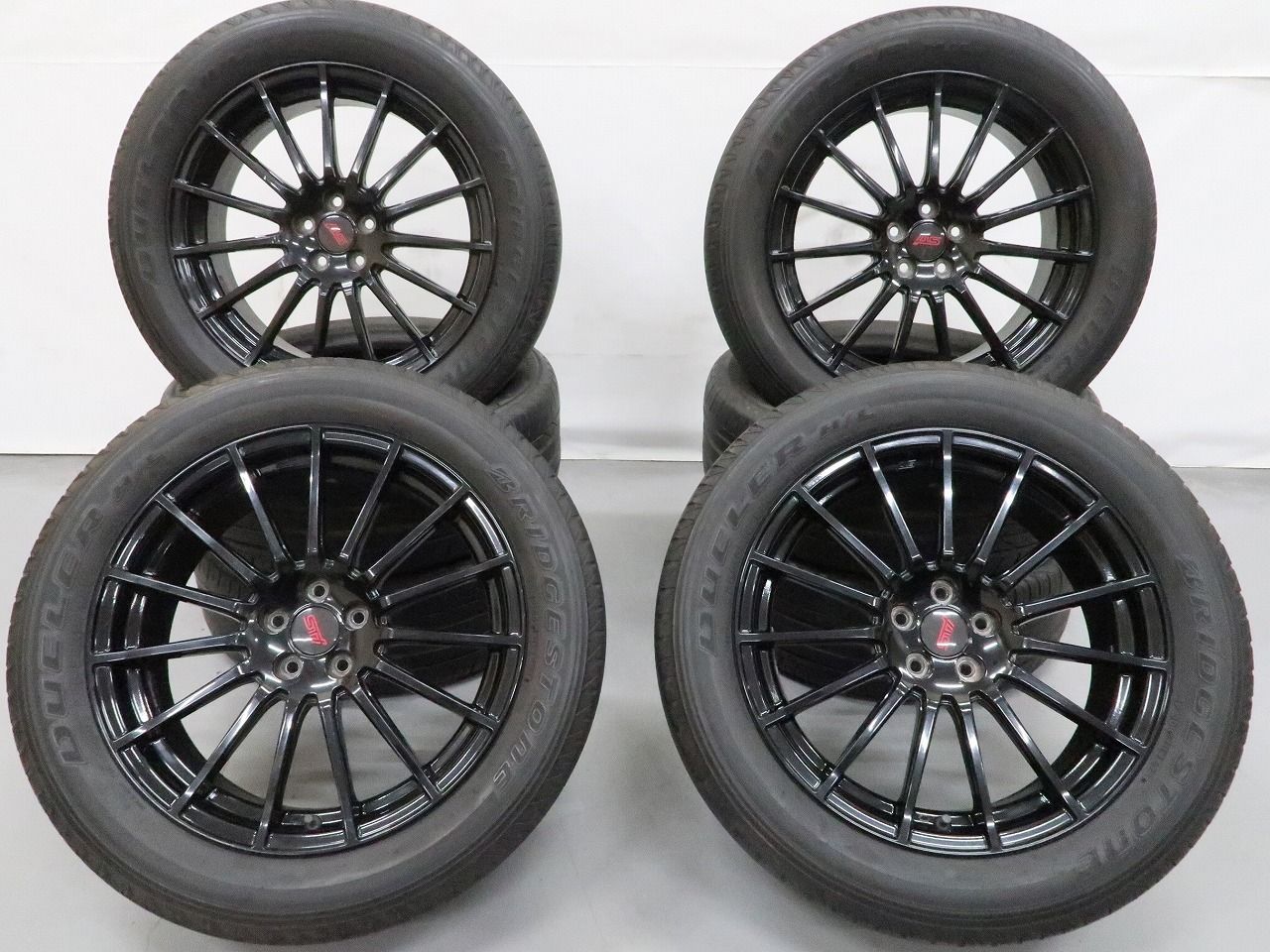 4本 スバル 純正 STi 18インチ 7J +48 5H PCD100 ラジアル BRIDGESTONE