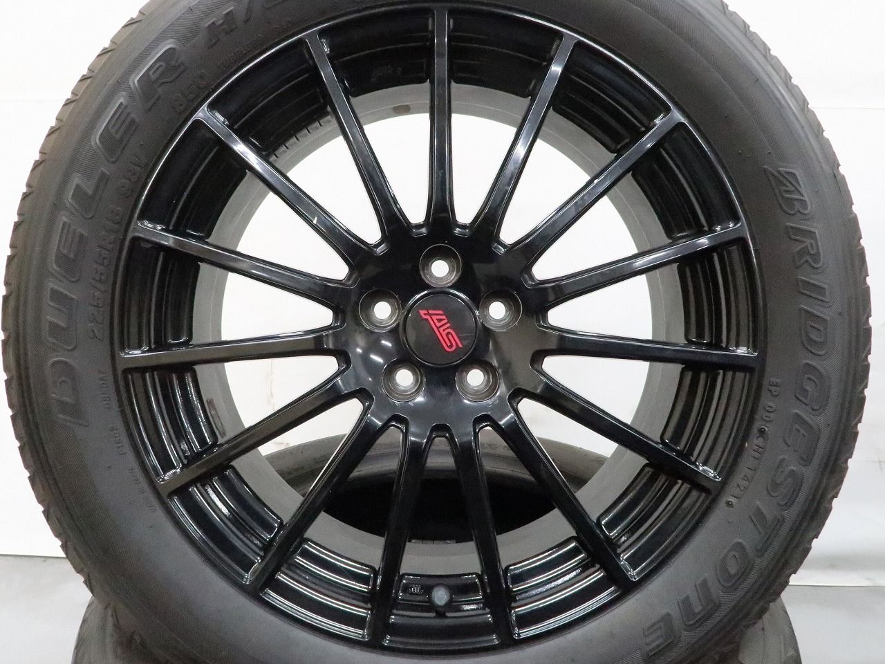 4本 スバル 純正 STi 18インチ 7J +48 5H PCD100 ラジアル BRIDGESTONE 