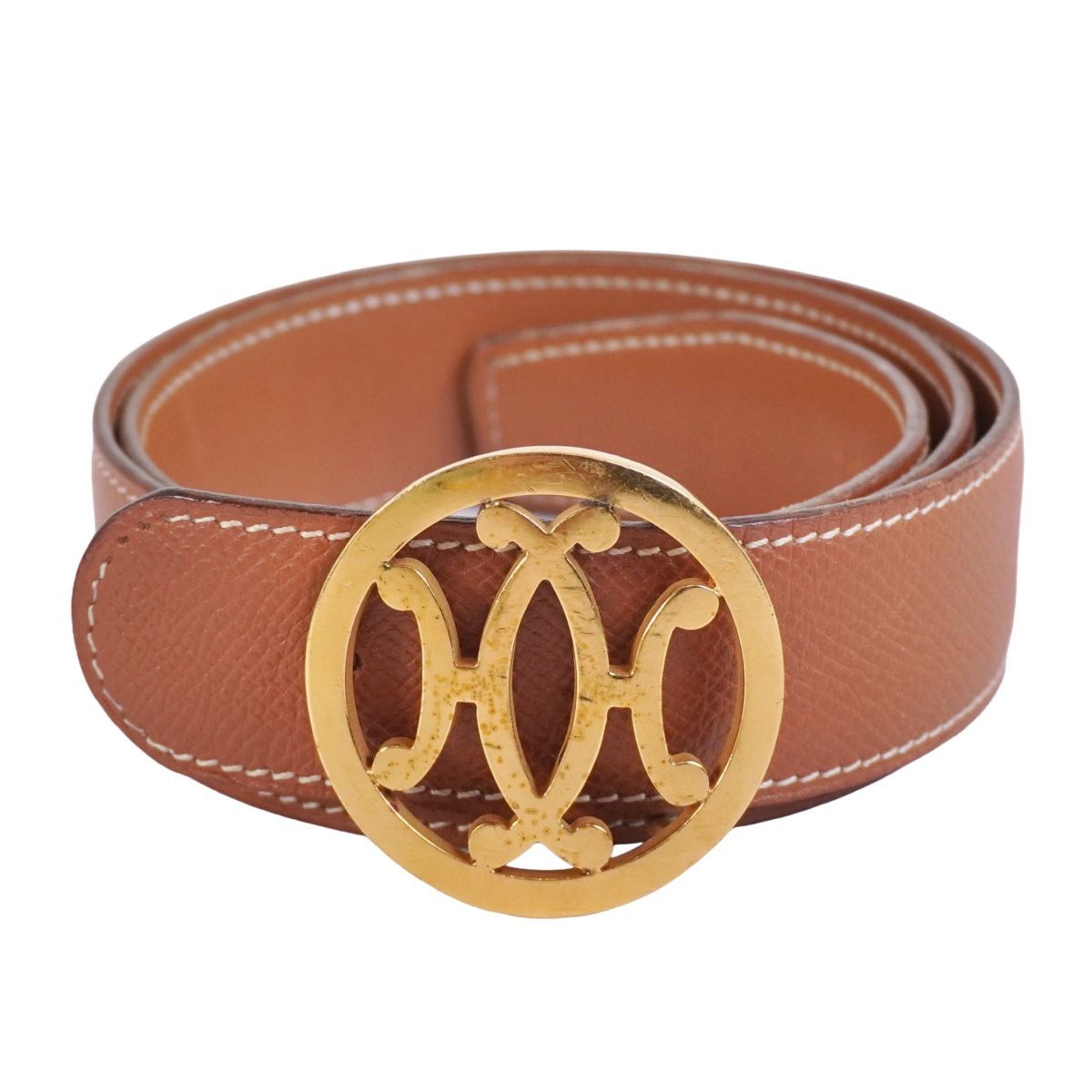 美品 Vintage エルメス HERMES ベルト 90年 レザーベルト レザ