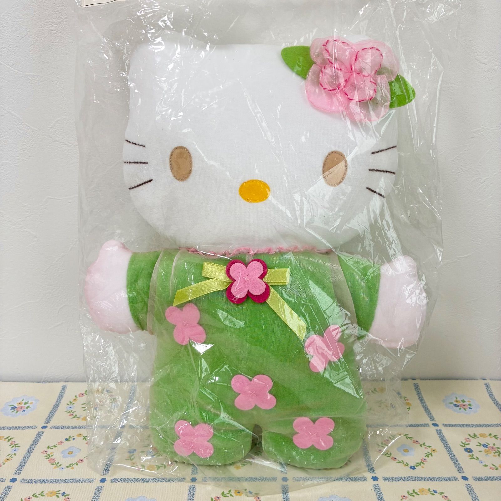 ハローキティ ぬいぐるみ ドールパイルローズ 未使用】レア！2000 平成