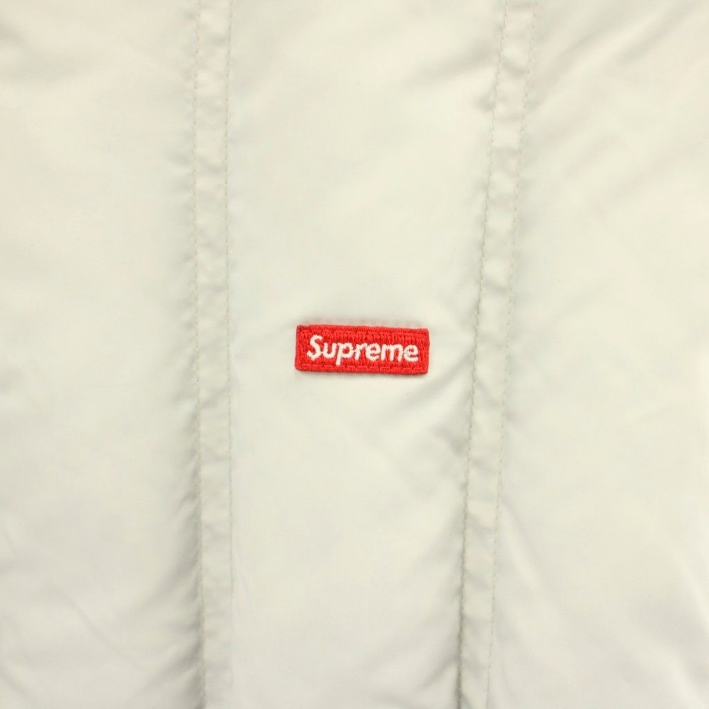 シュプリーム SUPREME リバーシブル ダウンジャケット ロゴ チェック L