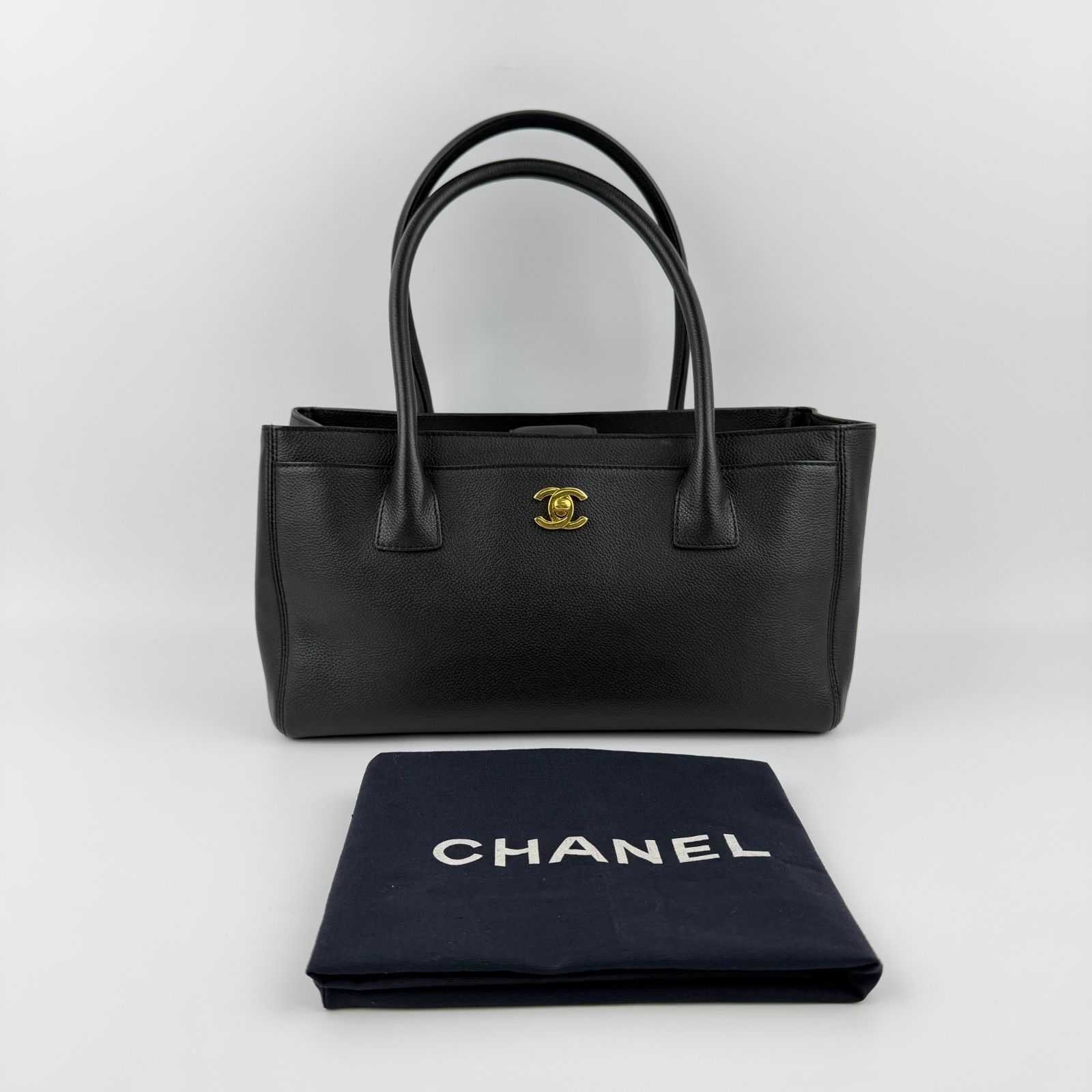 中古】CHANEL シャネル ココマーク エグゼクティブ トートバッグ
