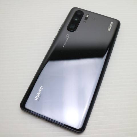 超美品 HW-02L HUAWEI P30 Pro ブラック スマホ 本体 白ロム 土日祝