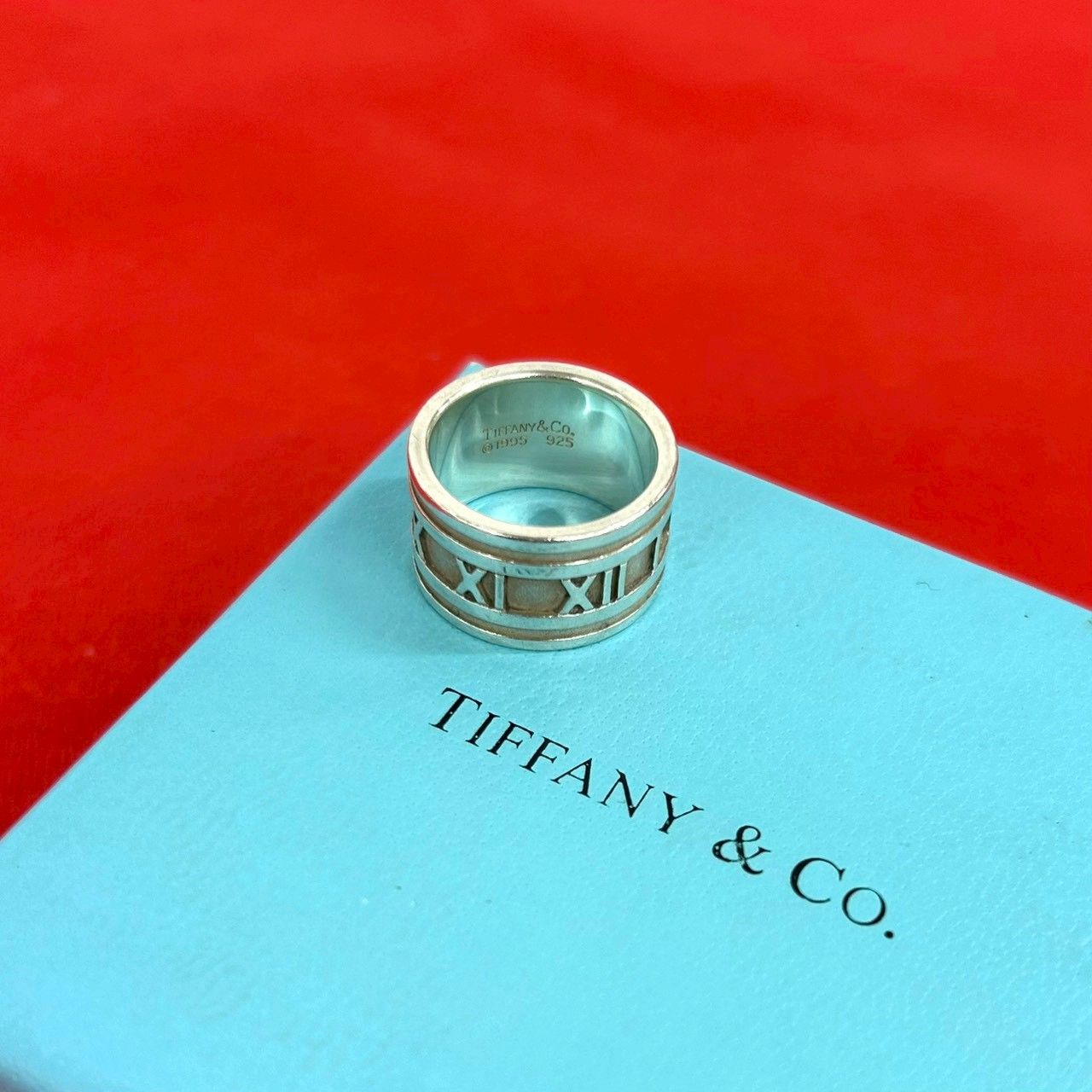 極 美品 TIFFANY&Co. ティファニー ワイド アトラス リング シルバー