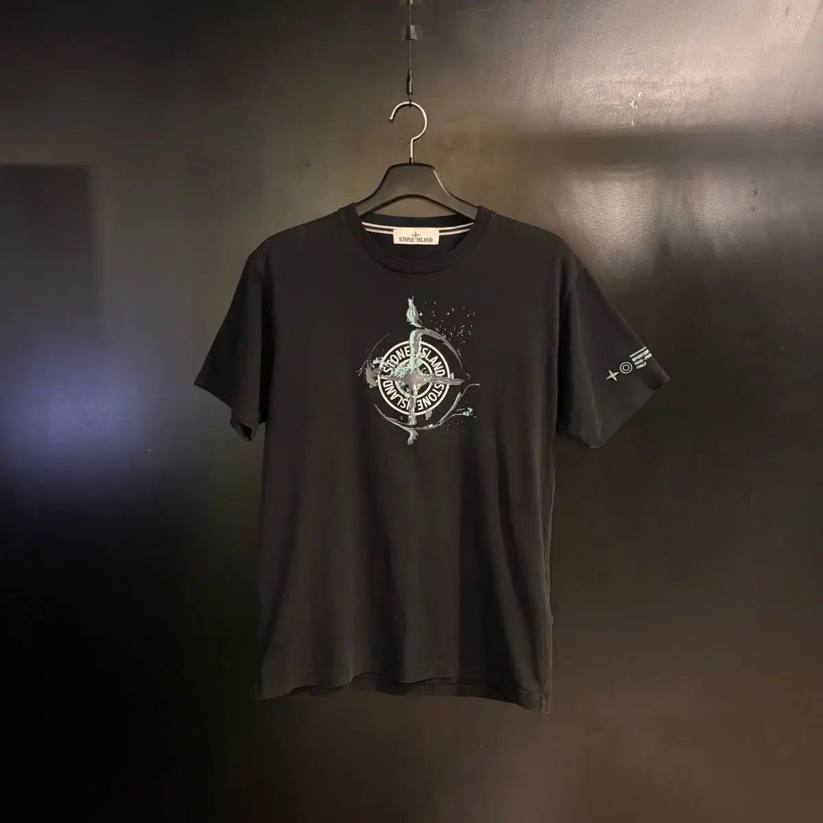 ストーンアイランド STONE ISLAND 半袖 Tシャツ ロゴ Lサイズ グリーン 
