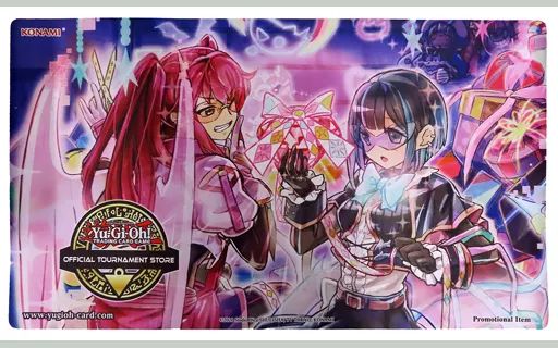 【中古】サプライ 遊戯王OCG デュエルモンスターズ 英語版 デュエルフィールド(プレイマット) Evil★Twin プレゼント Official Tournament Store Back to Duel 2022：OTS2022 -オフィシャルトーナメント