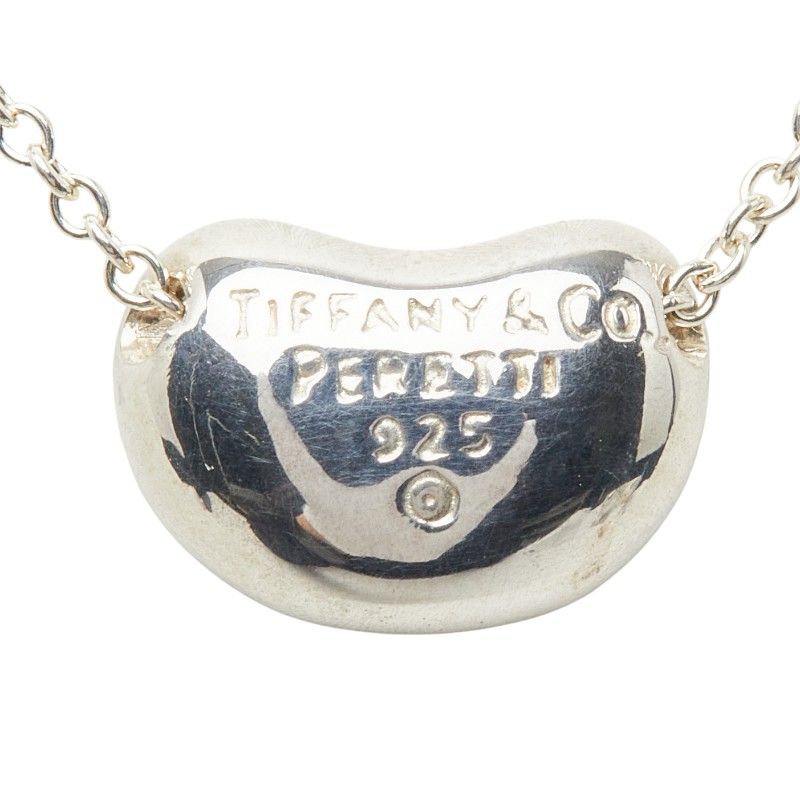 TIFFANY & Co. ビーン ネックレス 標準サイズ 925 ペレッティ ティファニー ペレッティ ビーン ネックレス SV925 シルバー