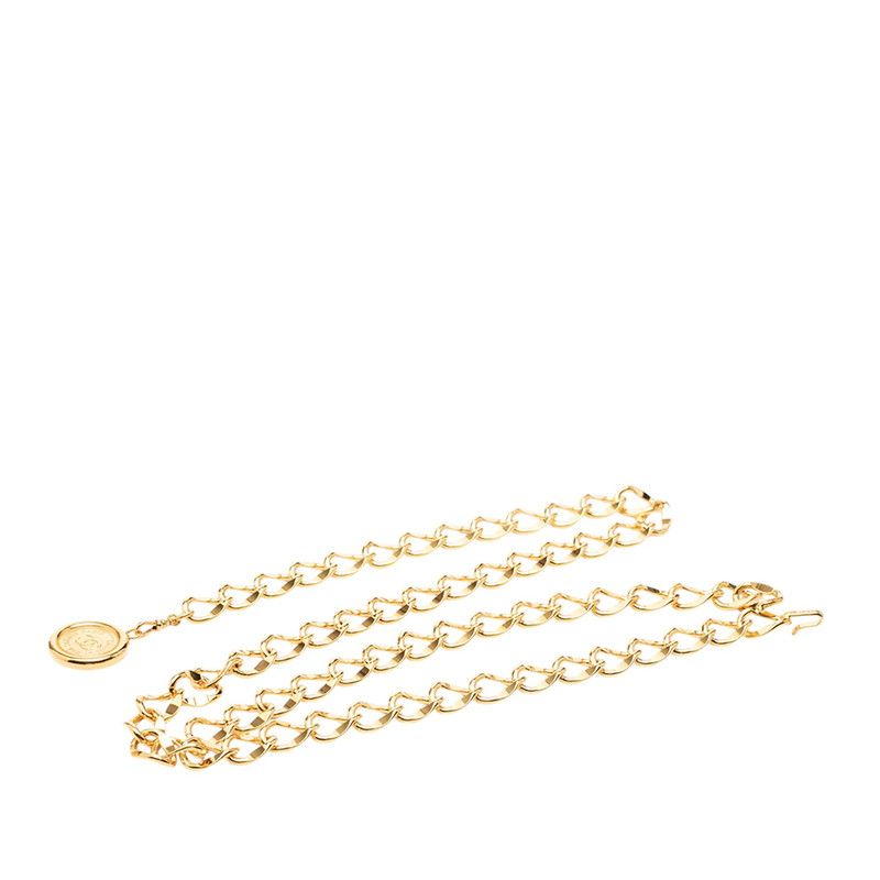 シャネル ココマーク 31 RUE CAMBON ル カンボン チェーンベルト ゴールド メッキ レディース CHANEL【1-0269978】