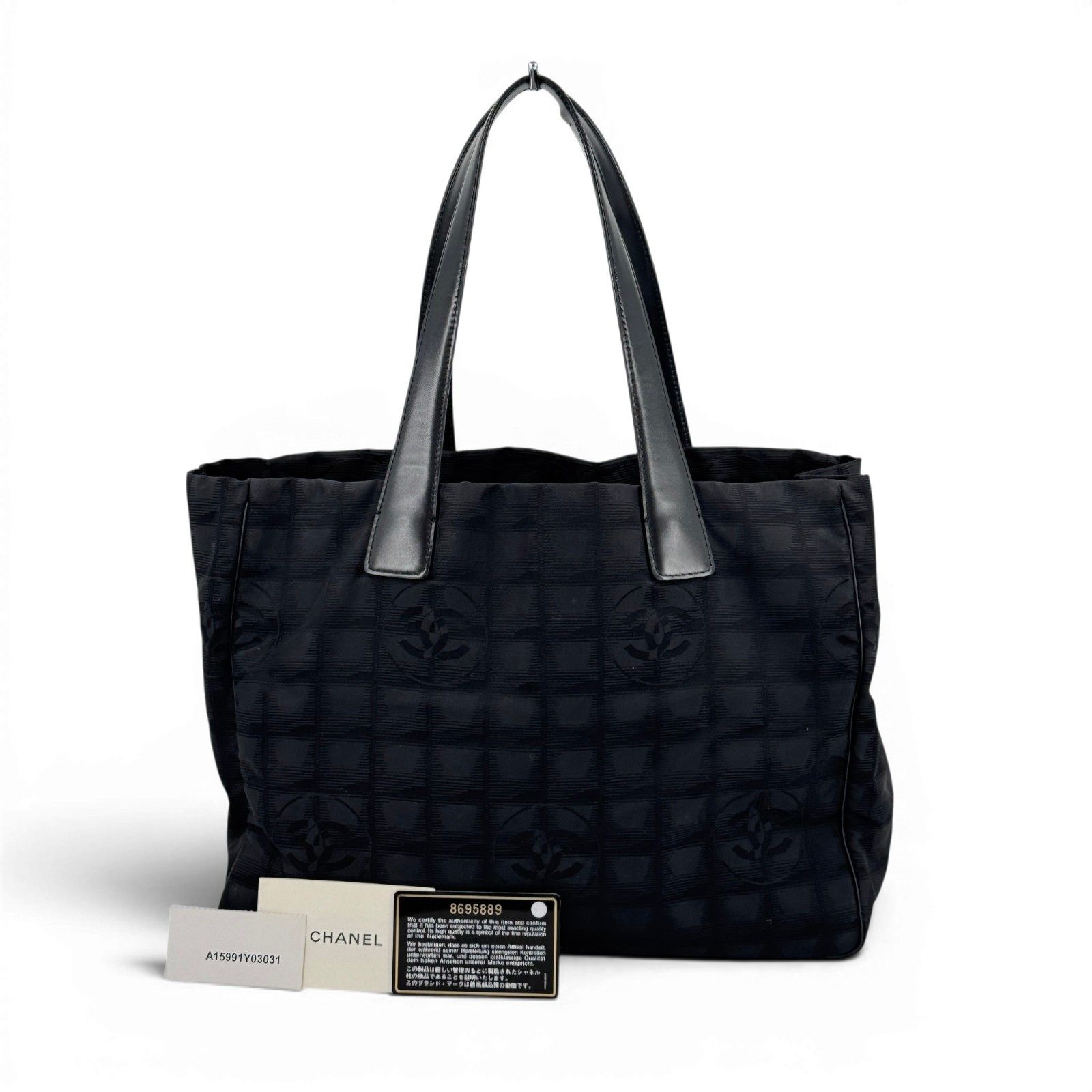 CHANEL ニュー トラベル ライン ナイロン ジャカード ショルダー