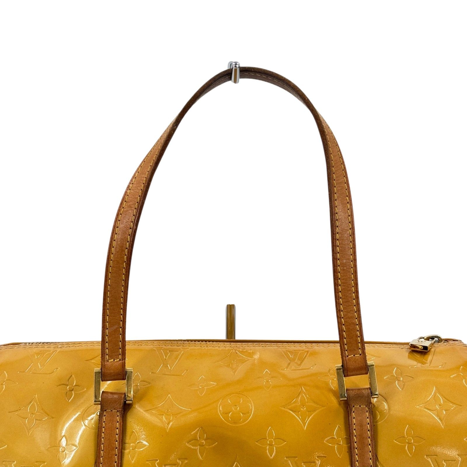 Louis Vuitton イエローレザーハンドバッグ LOUIS VUITTON ベッドフォード モノグラム・ヴェルニ イエロー
