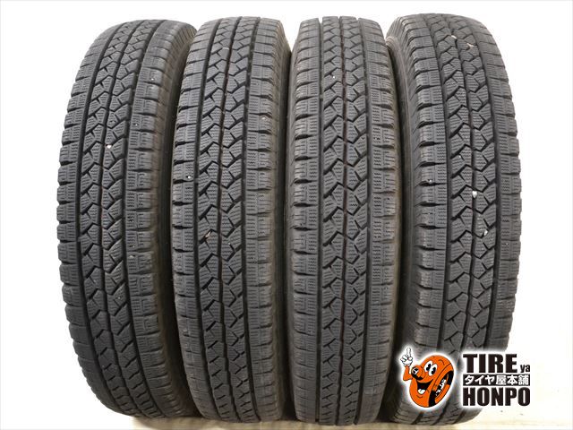 【中古 冬用】4本セット 155/80R14 88/86N ブリヂストン ブリザック VL-1 スタッドレスタイヤ 中古タイヤ