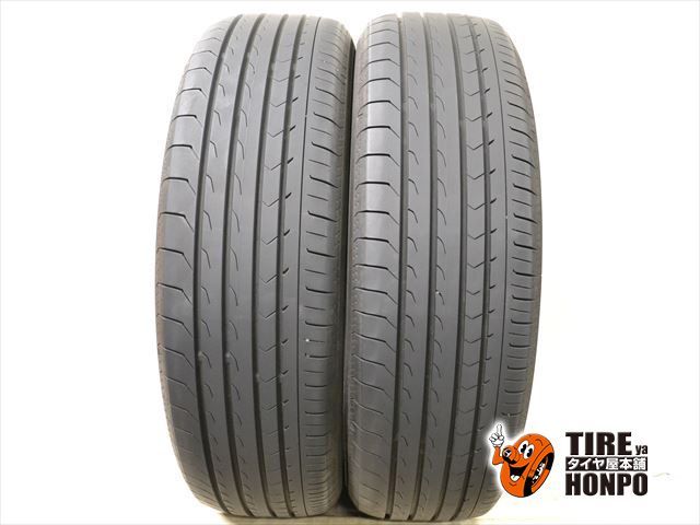 【中古 夏用】2本セット 225/55R19 103H ヨコハマ ブルーアース RV03 サマータイヤ 中古タイヤ