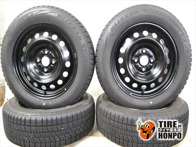中古 冬用】4本セット 185/60R15 84Q ブリヂストン ブリザック VRX2