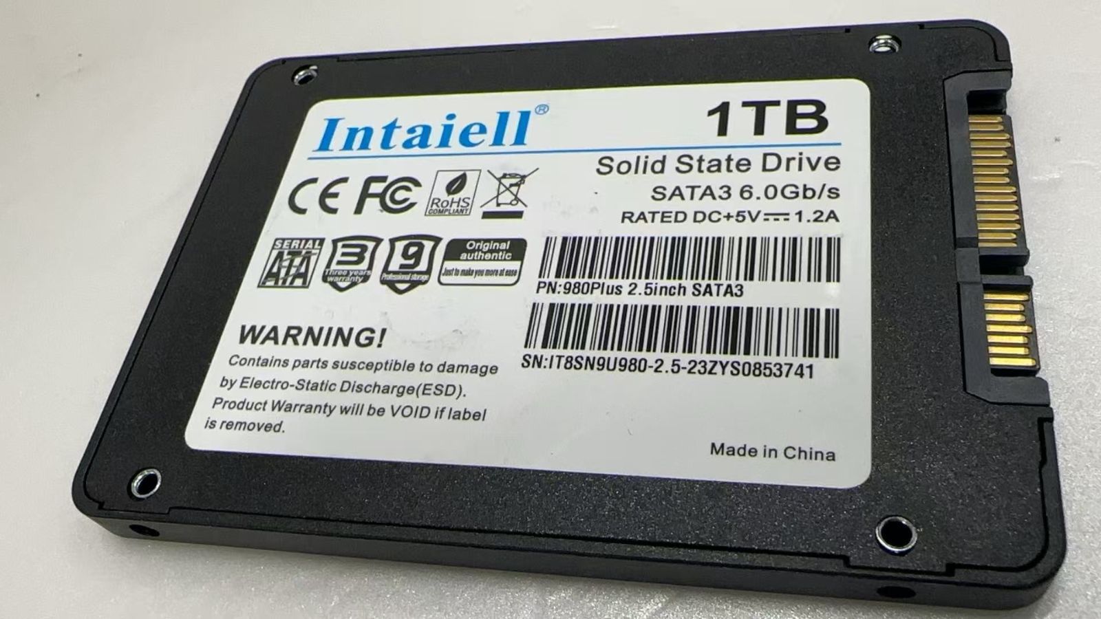Intaiell 980Plus内蔵型SSD。 Amazon.co.jp: SSD 2.5 Inch 1TB SSD