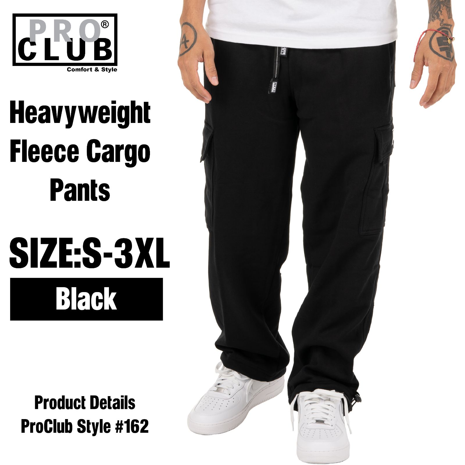 新品] PRO CLUB / プロクラブ Heavyweight Fleece Cargo Pants ProClub 