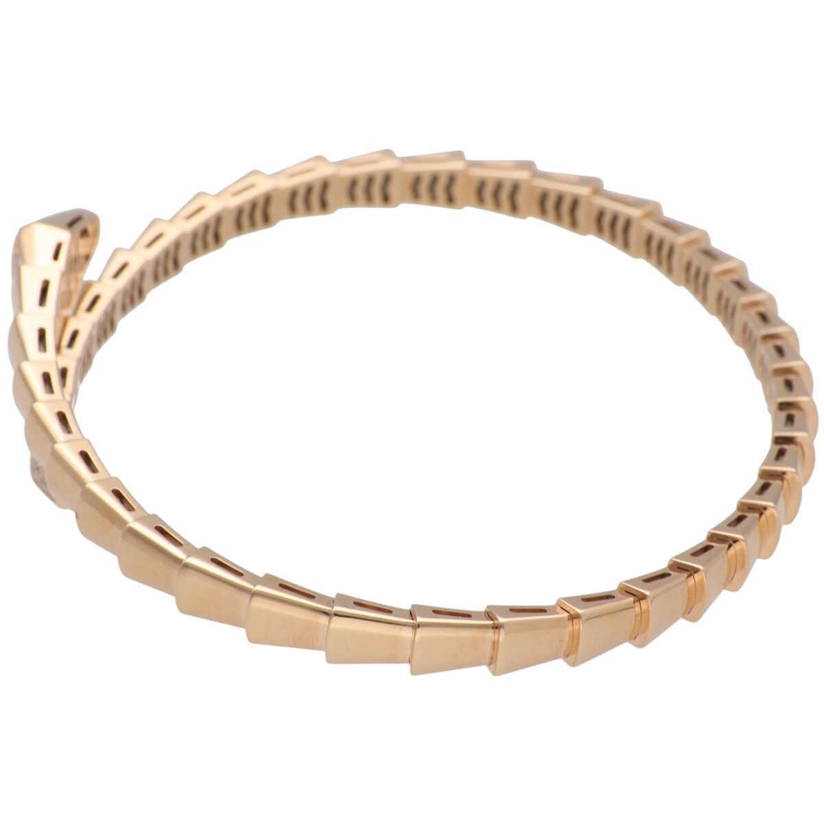 【中古】 BVLGARI ブルガリ セルペンティ ヴァイパー ブレスレット 360704 K18PG デミパヴェダイヤモンド バングル メンズ レディース 25022026 AO 中古】 BVLGARI ブルガリ セルペンティ ヴァイパー ブレスレット