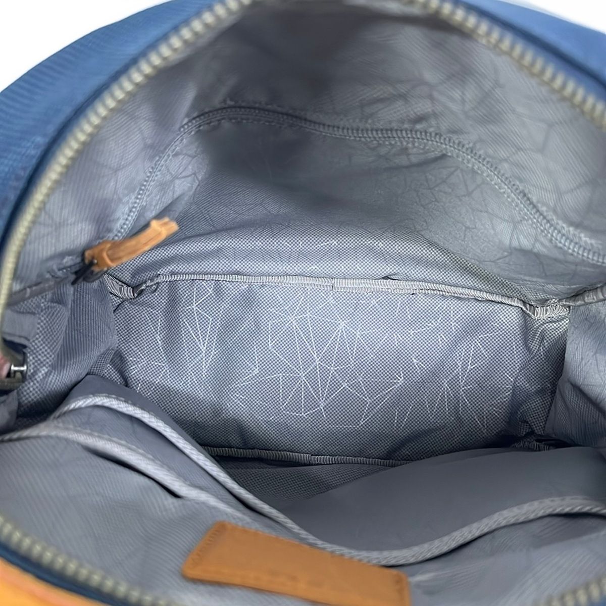 TUMI(トゥミ) ショルダーバッグ - ダークネイビー×グレー×ブラウン 