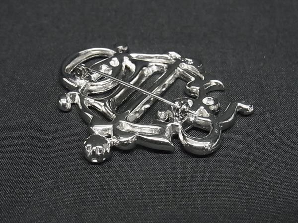 ChristianDior ディオール ブローチ シルバー系 メタル レディース