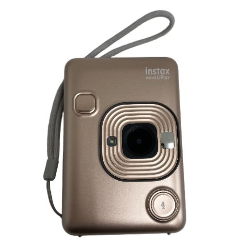 FUJIFILM instax mini LiPlay ブラッシュゴールド 富士フイルム ハイブリッドインスタントカメラ チェキ 中古 O11277481