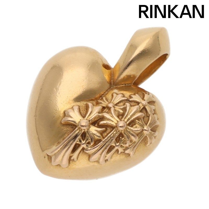 クロムハーツ 22K R.I.P. HEART ゴールドネックレストップ メンズ