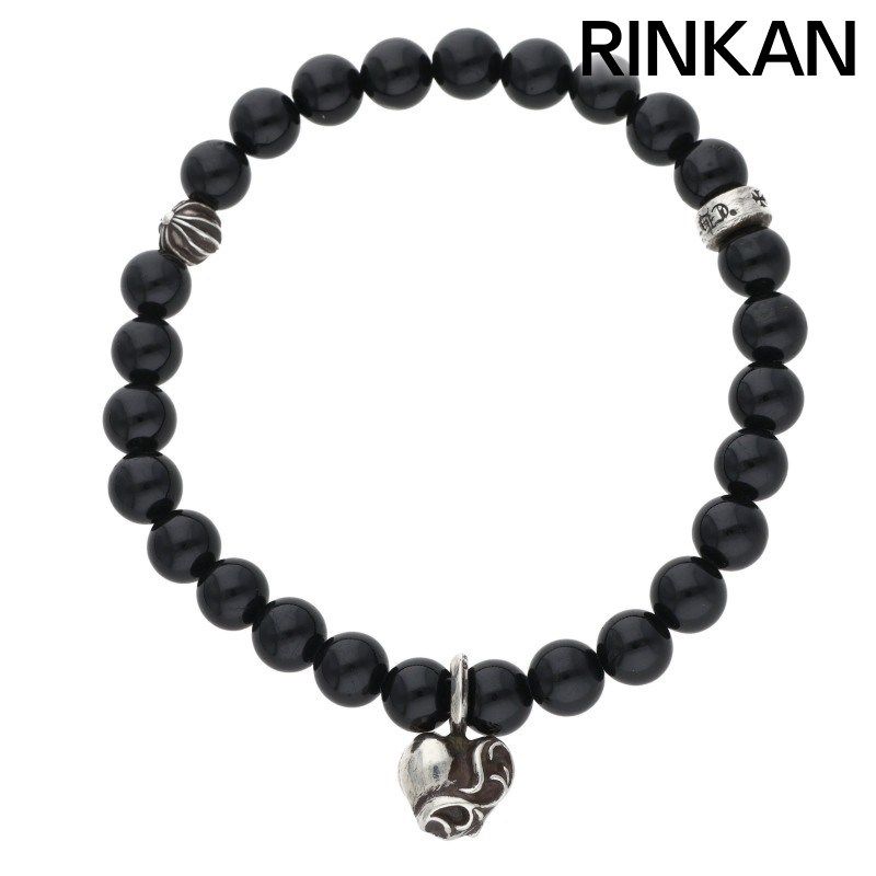 クロムハーツ 6mm BEAD/6mmビーズブレス BEAD6mmハートスタック
