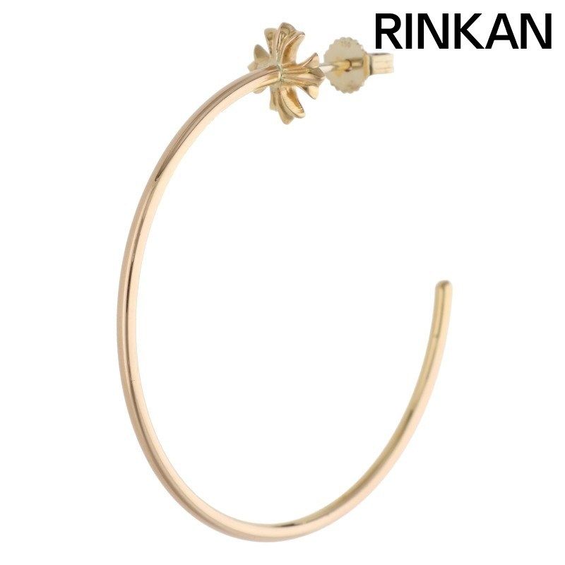 クロムハーツ 22K HOOP CH PLS/CHプラスフープ ゴールドピアス メンズ