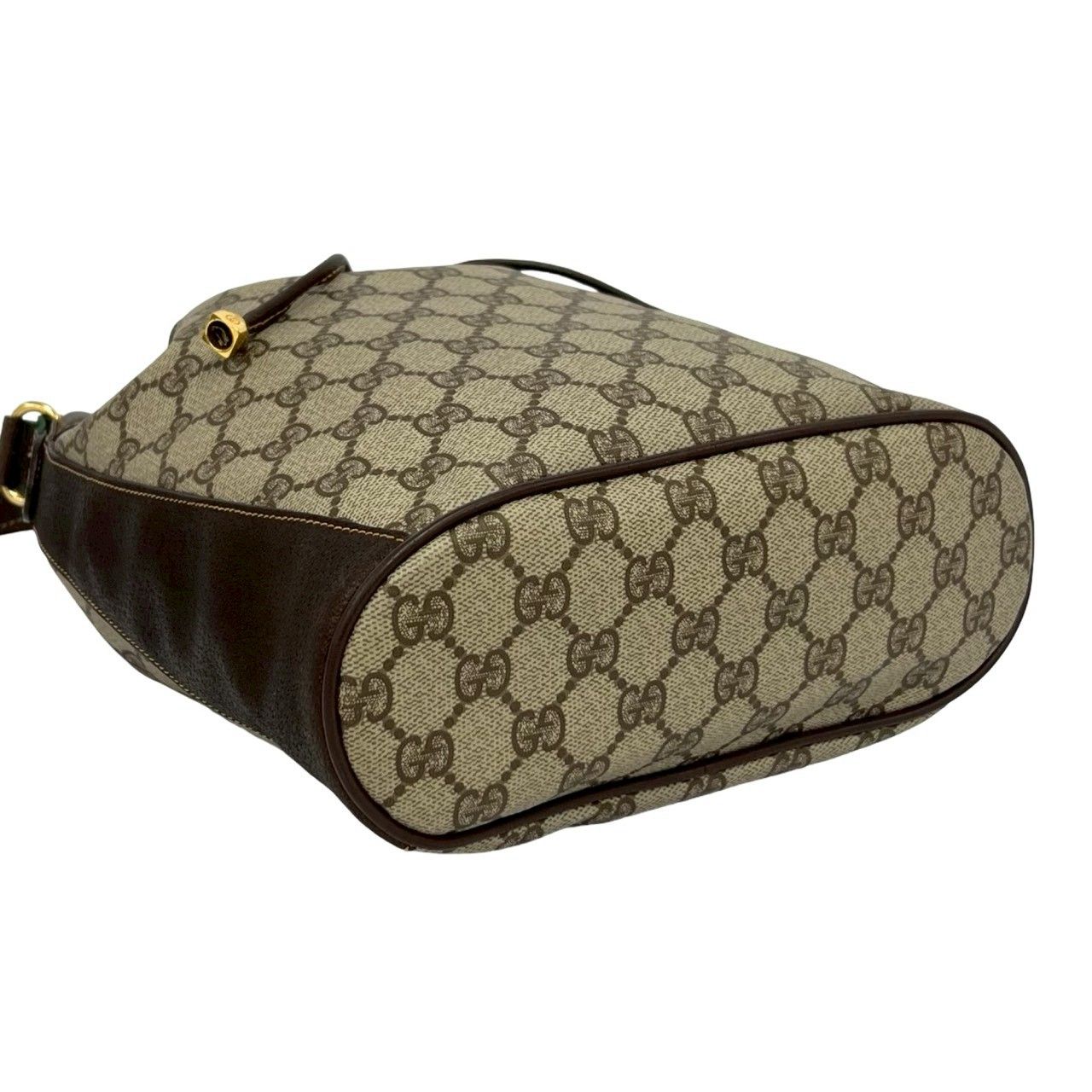 極 美品 GUCCI グッチ オールドグッチ シェリーライン GG ロゴ 金具 