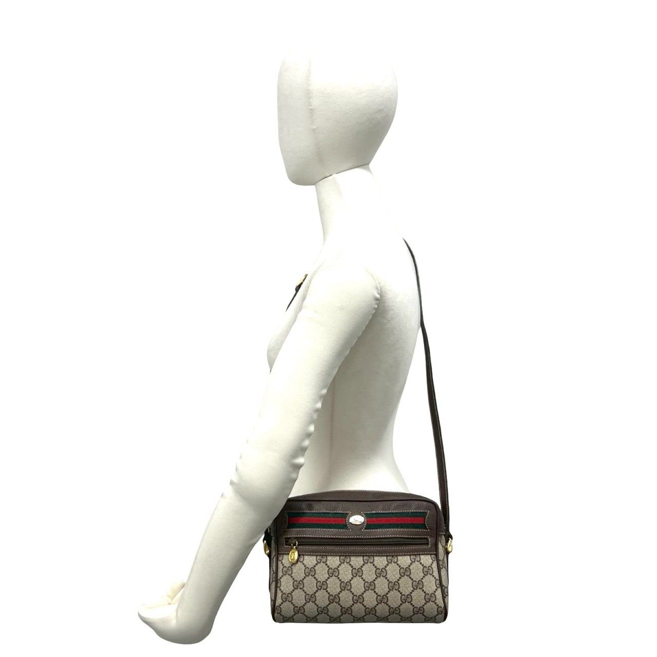 極 美品 GUCCI グッチ オールドグッチ ヴィンテージ シェリーライン GG