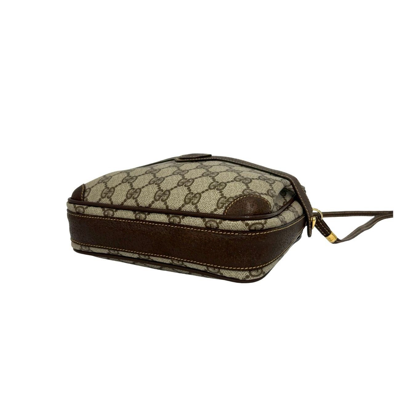 極 美品 GUCCI グッチ オールドグッチ ヴィンテージ GG ロゴ レザー 本 