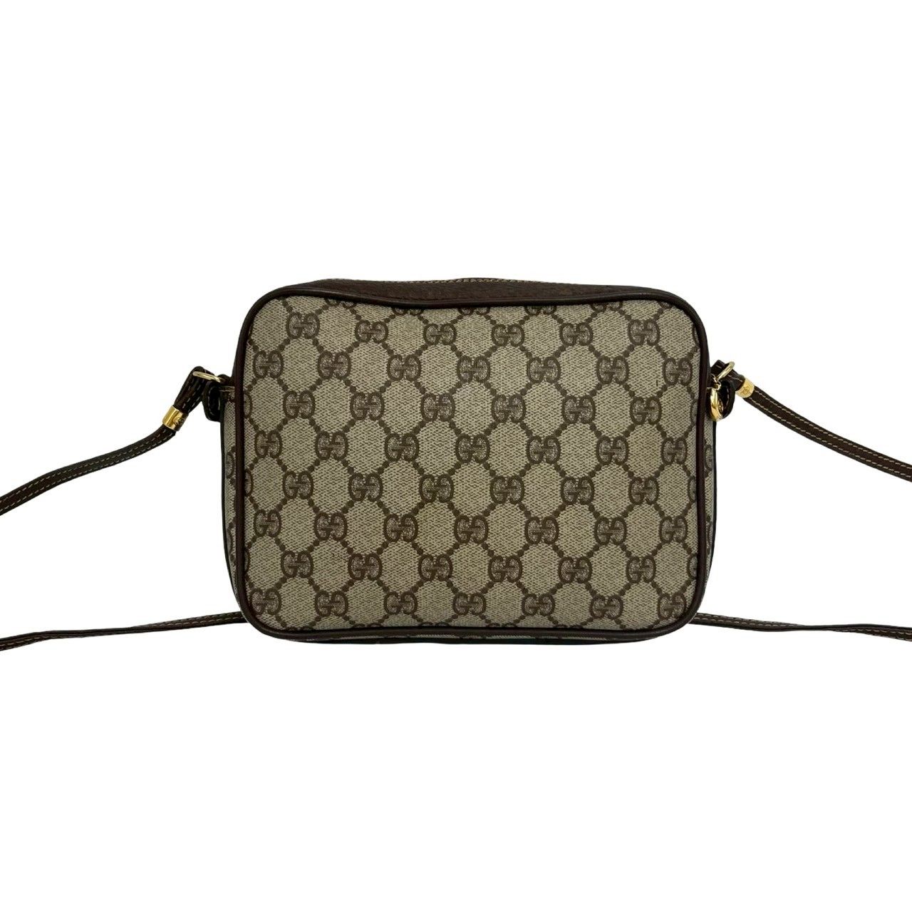 極 美品 GUCCI グッチ オールドグッチ ヴィンテージ GG ロゴ レザー 本 