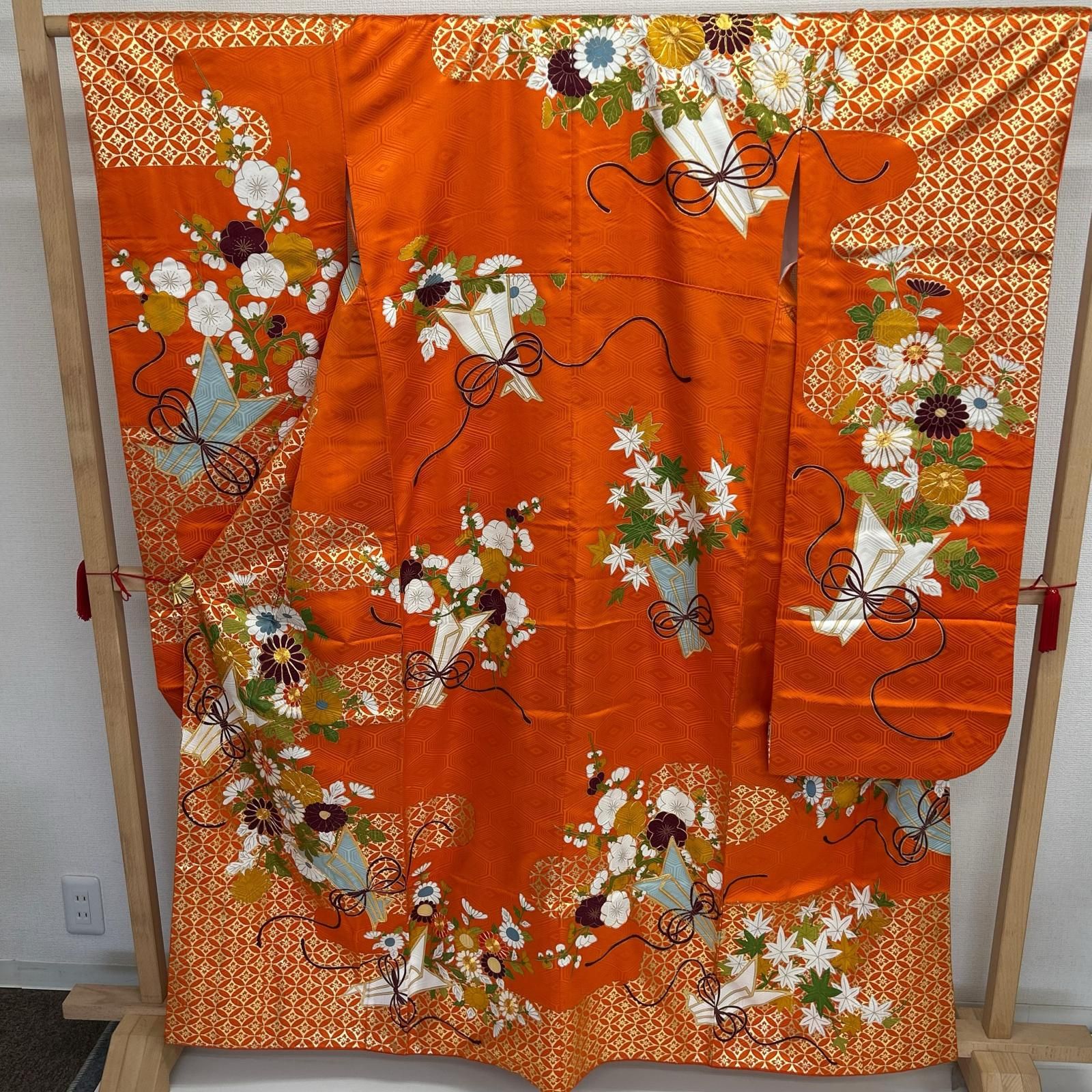 振袖 正絹 豪華 金駒刺繍 花柄 吉祥文様 着物 MK-8286 - メルカリ