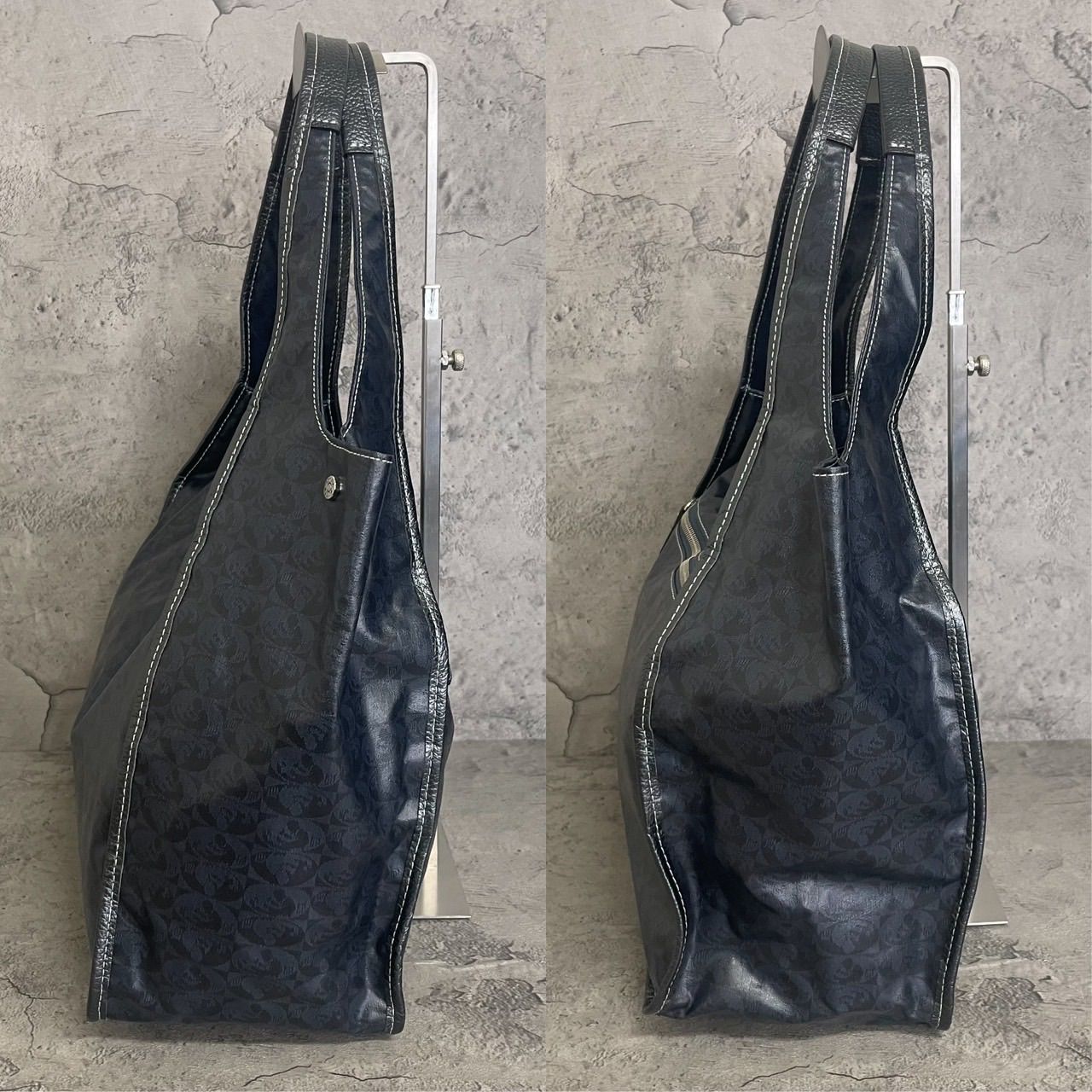 未使用級 A4収納可能 PELLE BORSA ペレボルサ トートバッグ 肩がけ 