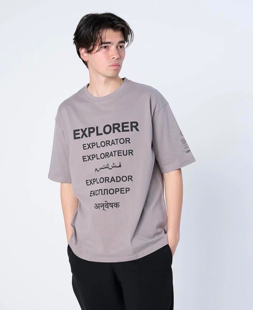 FLASH PACKER】 XT-EXP（Dry Silky Cotton® Tシャツ）GRAY トップス