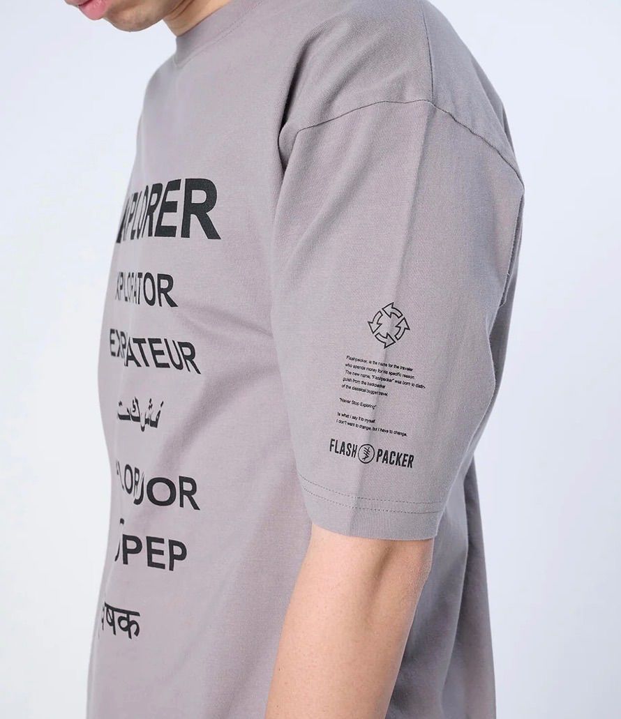 FLASH PACKER】 XT-EXP（Dry Silky Cotton® Tシャツ）GRAY トップス