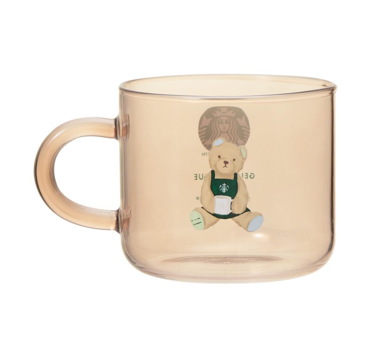 新品 Starbucks スタバ スターバックス コラボ ジェラ ピケ グラスマグ モカベージュ 355ml ジェラピケ グラス マグ ベージュ