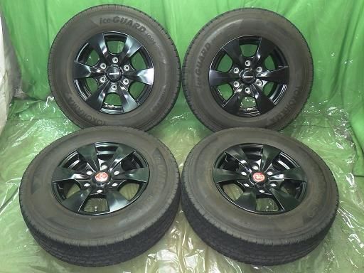 【中古】195/80R15 ハイエース BIZSPO 15インチ ヨコハマ アイスガードiG91