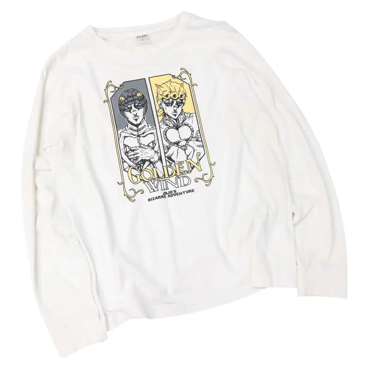 JOJO 죠죠の奇妙な冒険 黄色い風 イラスト ロングスリーブ 長袖Tシャツ 