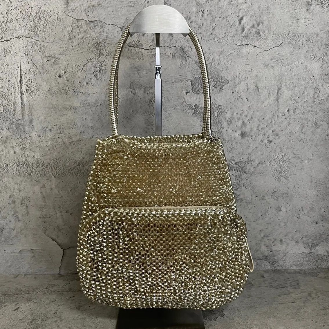 【美品】ANTEPRIMA ワイヤーバッグ　ゴールド 希少 極美品 ANTEPRIMA アンテプリマ ハンドバッグ ワイヤーバッグ