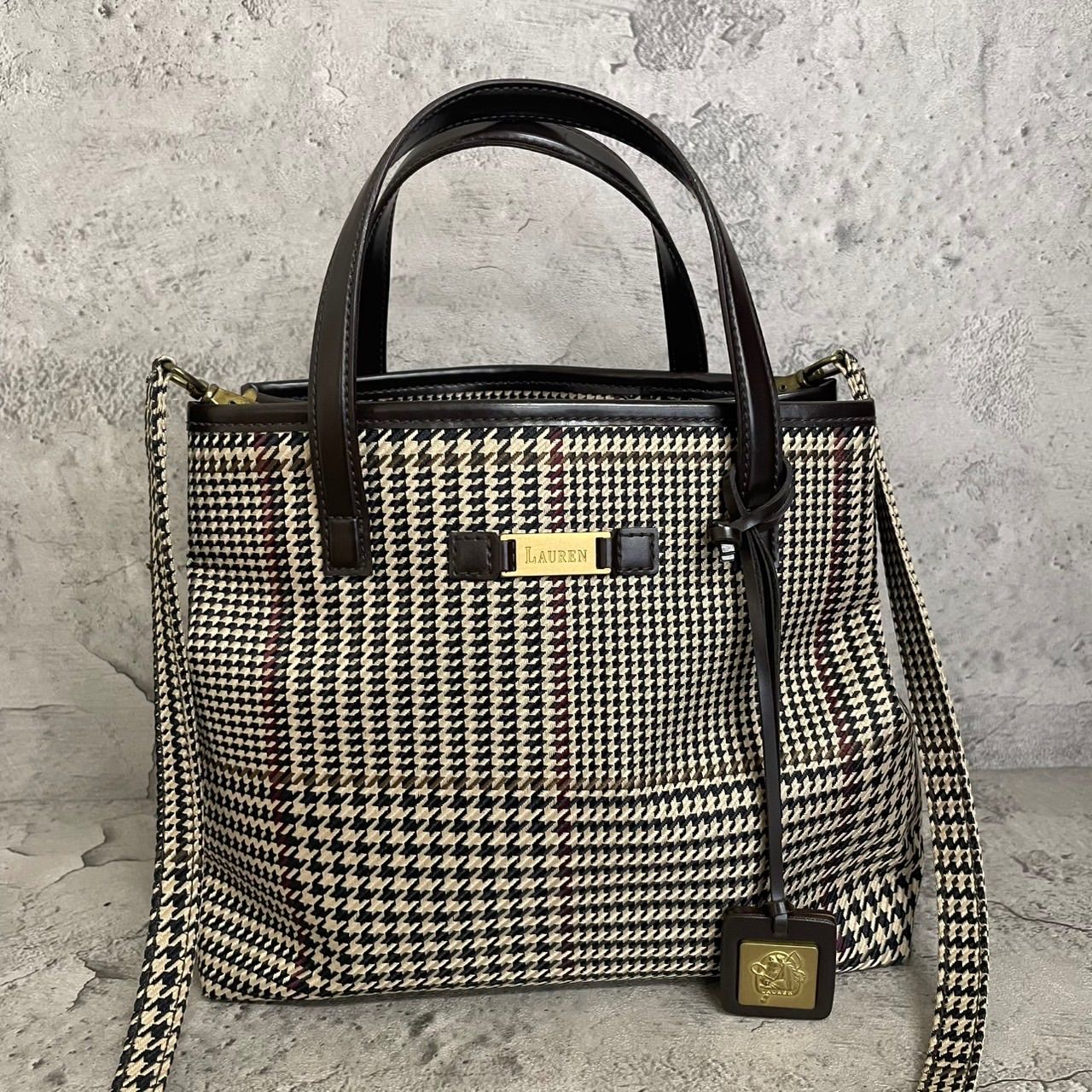 美品 LAUREN RALPH LAUREN ローレンラルフローレン 2way ショルダー