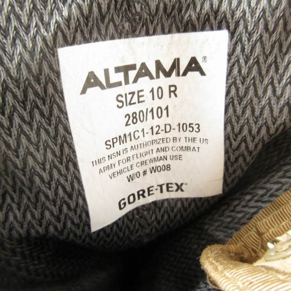 新品 USA製 米軍 ALTAMA スエード×ゴアテックス コンバットブーツ 10R