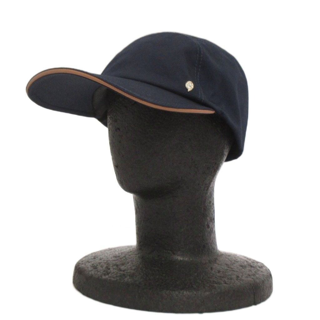 ヘレンカミンスキー HELEN KAMINSKI NELLIE 5パネルキャップ ロゴ チャーム コットン 紺 ネイビー F