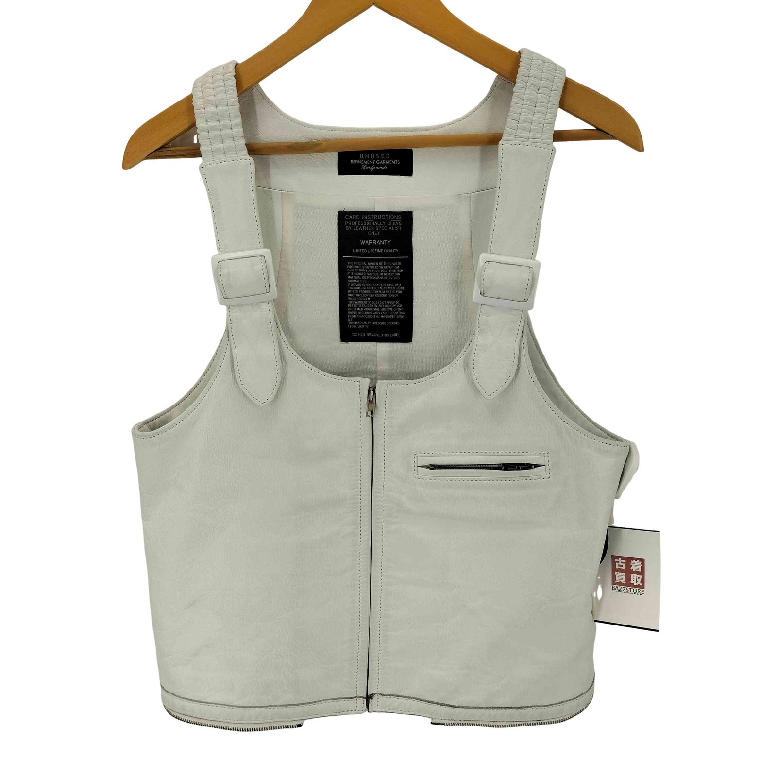 アンユーズド UNUSED STRAP VEST ストラップレザーベスト メンズ 2