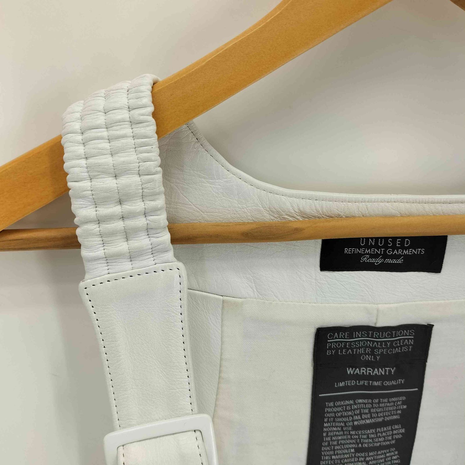 アンユーズド UNUSED STRAP VEST ストラップレザーベスト メンズ 2