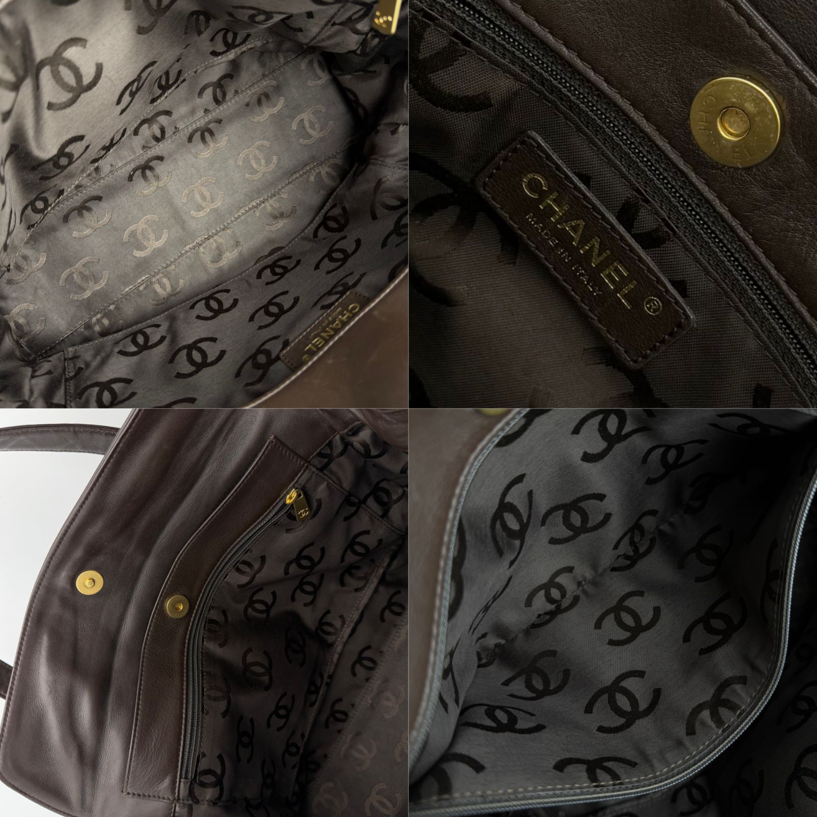 中古】CHANEL シャネル ココマーク デカココ トートバッグ ショルダー
