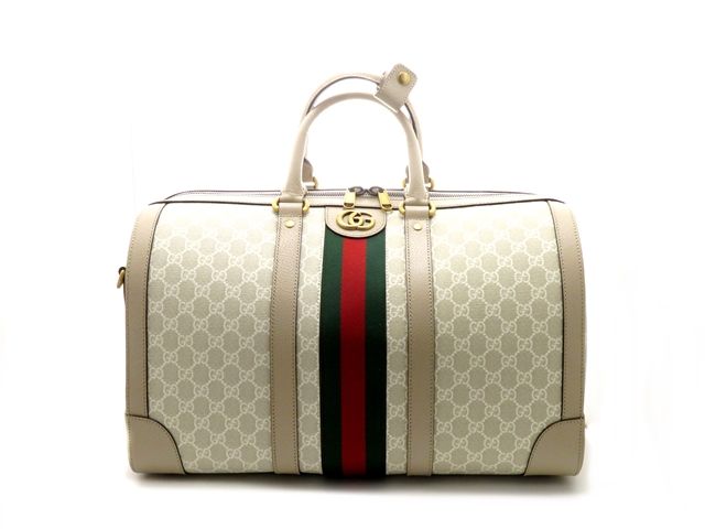 GUCCI グッチ バッグ GGスプリーム オフィディア 2WAYボストンバッグ アイボリー ﾊﾞｯｸﾞ 724642 ボストンバッグ PVCコーティングキャンバス ホワイト ユニセックス【中古】