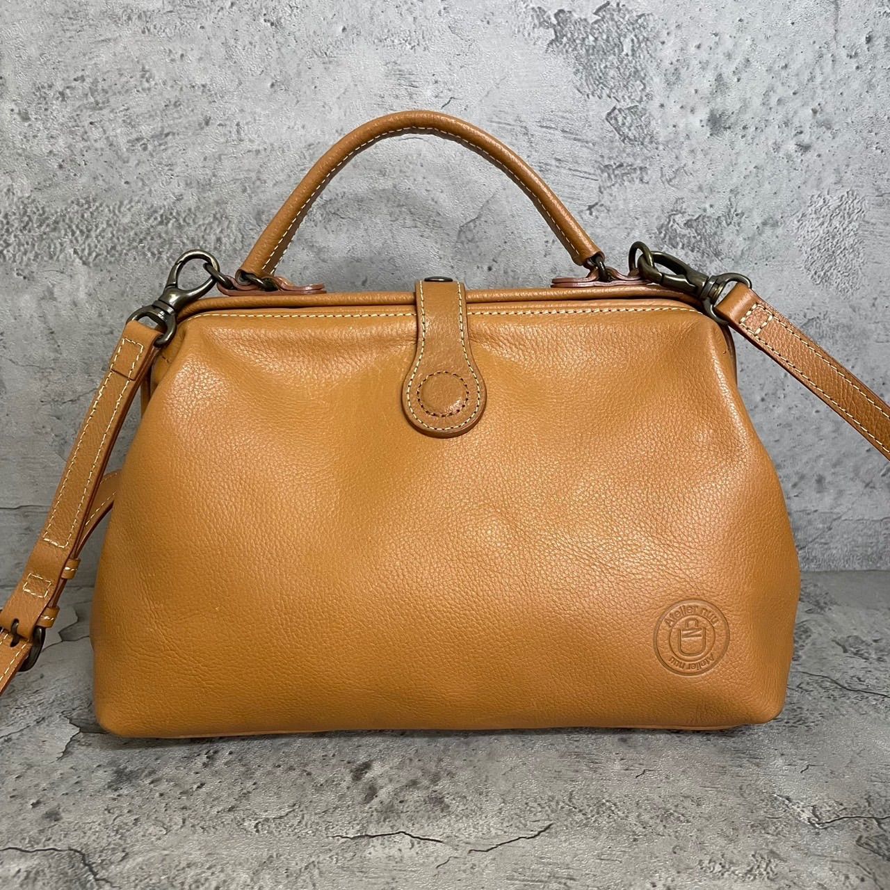 美品 Atelier nuu アトリエヌウ 豊岡鞄 2way ショルダーバッグ 