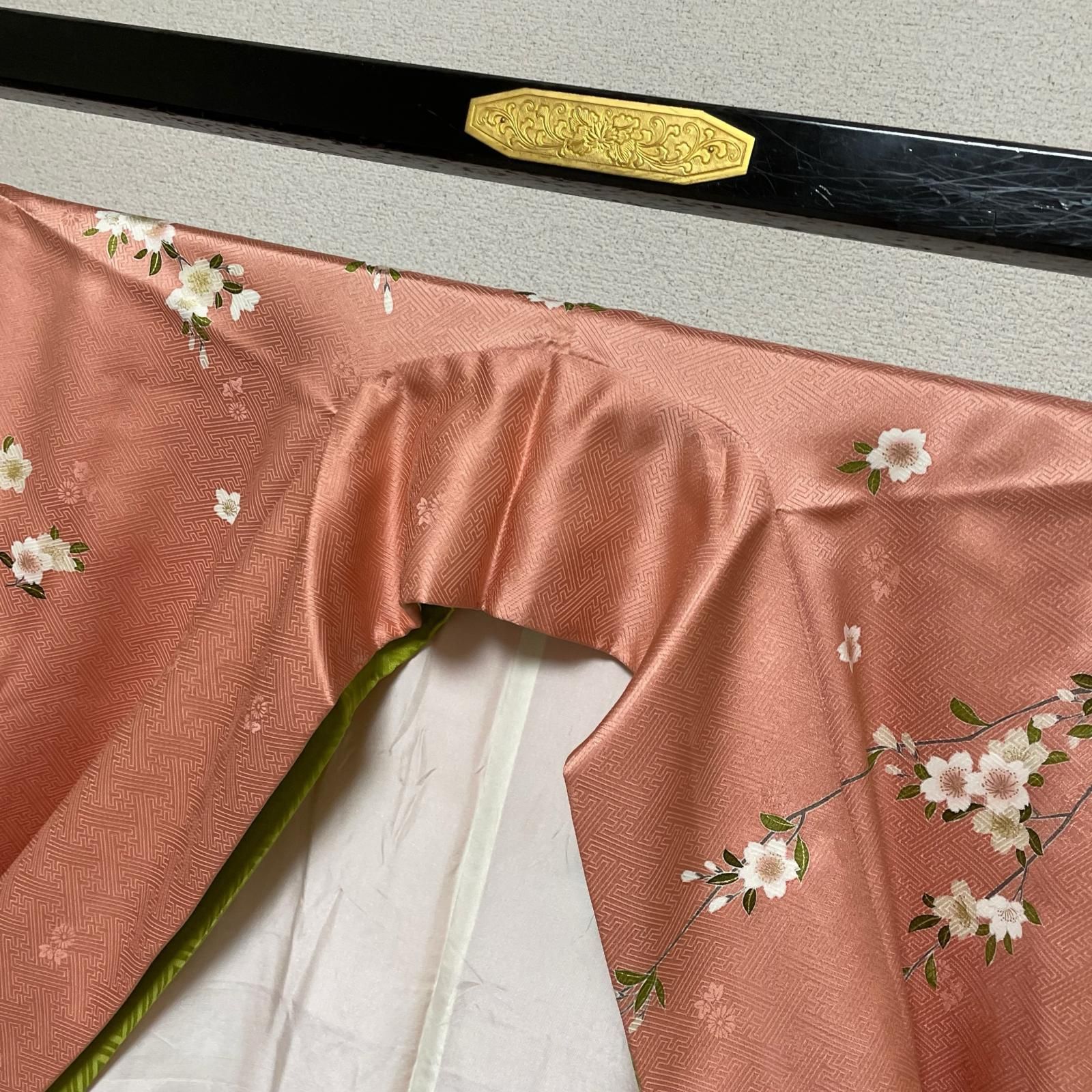 訪問着 裄67 トールサイズ 雪輪に花 枝花模様 着物 正絹 X-2429 - メルカリ