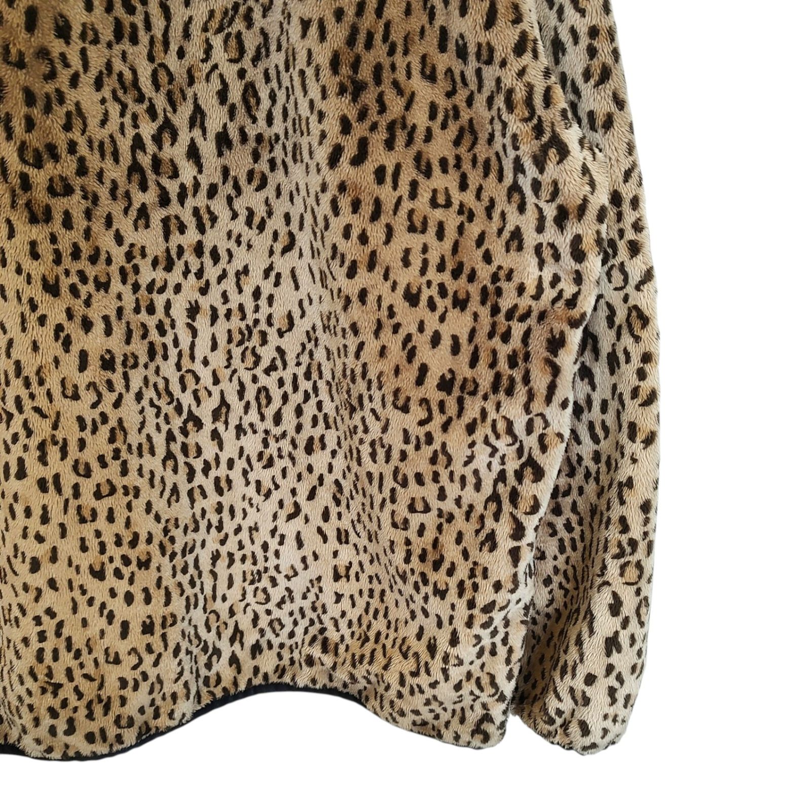 Needles レオパード フリース Needles ニードルス Faux Fur W.U. Piping Jacket フリース ジャケット